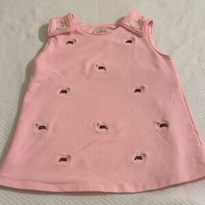 T.B.B.C. Pink Sleeveless Embroidered Baby Dress